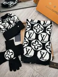 louis vuitton lv hat and echapres and glove set s_126520a